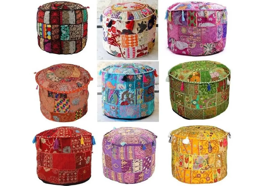 Patchwork Pouf
